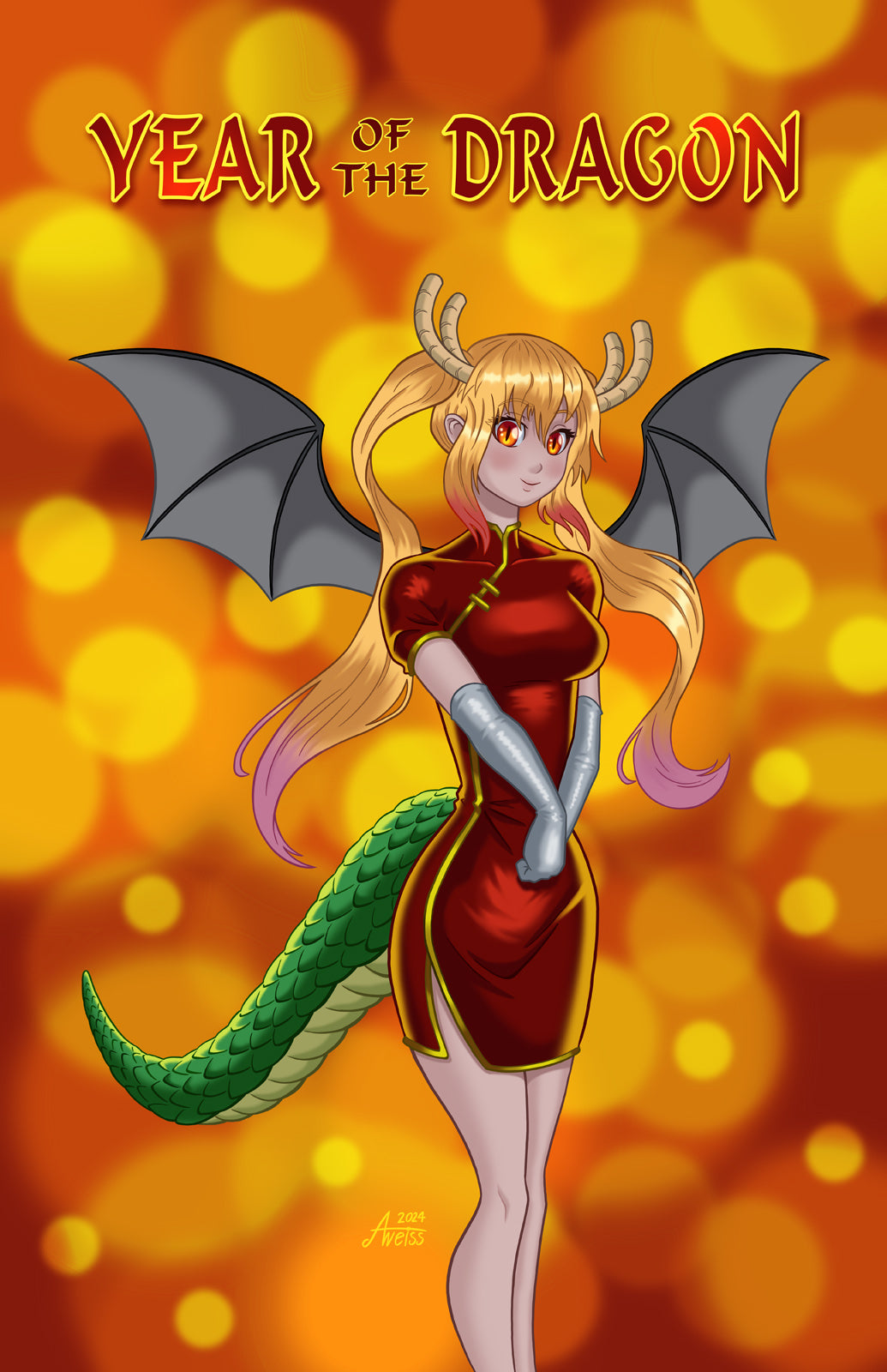 TOHRU YEAR OF THE DRAGON 11x17 100 Lb Semi Gloss Poster Whatthefanart tohru-year-of-the-dragon-11x17-100-lb-semi-gloss-poster-whatthefanart